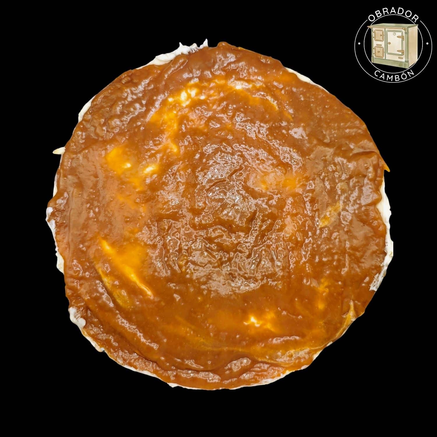 Tarta de nata y caramelo salado