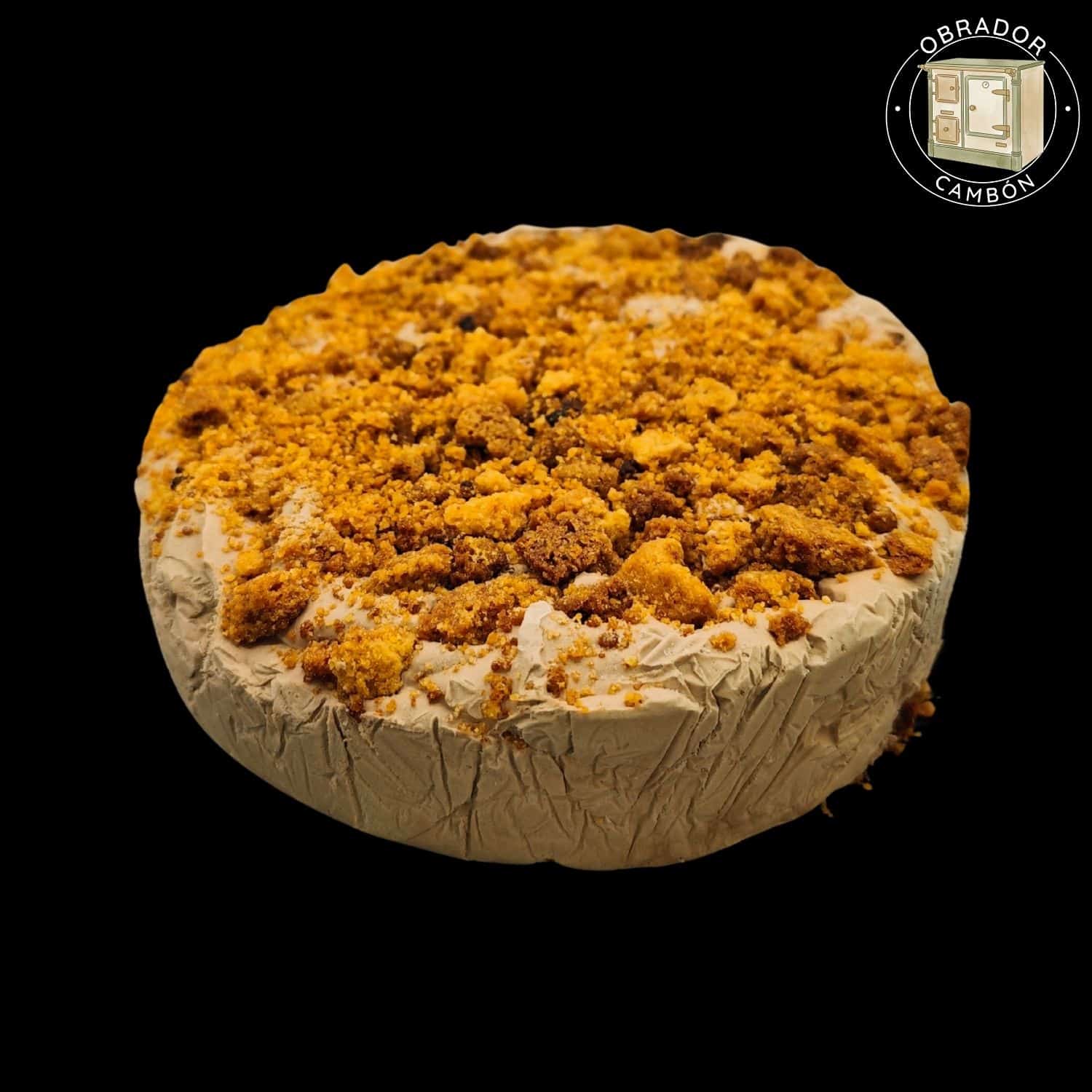 Tarta helada de chocolate y crumble